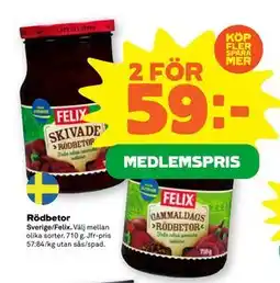 Stora Coop Rödbetor, Medlemspris erbjuda