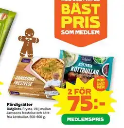 Stora Coop Färdigrätter, Medlemspris erbjuda