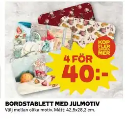 Coop BORDSTABLETT MED JULMOTIV erbjuda