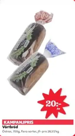 Hemköp Vörtbröd erbjuda