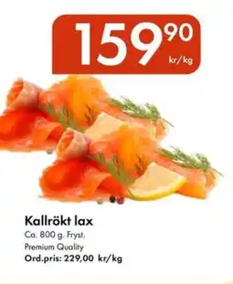 Snabbgross Kallrökt lax Ca. erbjuda