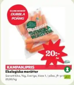 Hemköp Ekologiska morötter erbjuda