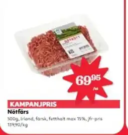 Hemköp Nötfärs erbjuda