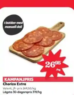 Hemköp Chorizo Extra erbjuda