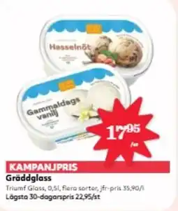 Hemköp Gräddglass erbjuda