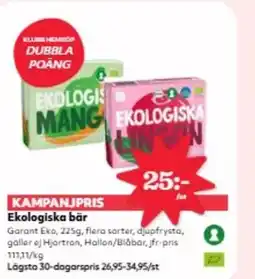 Hemköp Ekologiska bār erbjuda