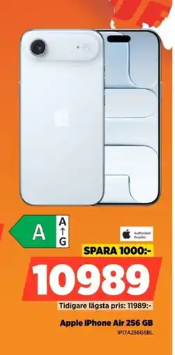 Power Apple iPhone Air 256 GB IP17A256GSBL erbjuda