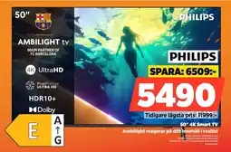 Power PHILIPS 50" 4K Smart TV SOPUS810012 erbjuda