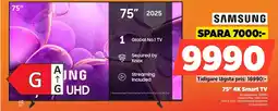 Power SAMSUNG 75" 4K Smart TV TU75U8075FUXX erbjuda