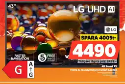 Power LG 4K Smart TV 43UA74006LB erbjuda