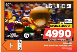 Power LG 4K Smart TV 50UA74006LB erbjuda