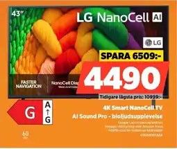 Power LG 4K Smart NanoCell TV 43NANO8EA6A erbjuda