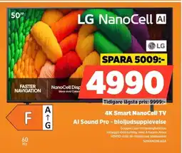 Power LG 4K Smart NanoCell TV SONANOBEA6A erbjuda
