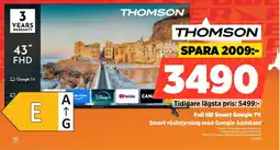 Power THOMSON Full HD Smart Google TV 43FG2S15 erbjuda