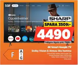 Power SHARP 4K Smart Google TV 50HL4465E erbjuda