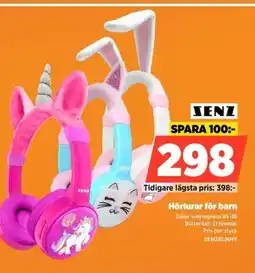 Power SENZ Hörlurar för barn SENZBUNNY erbjuda