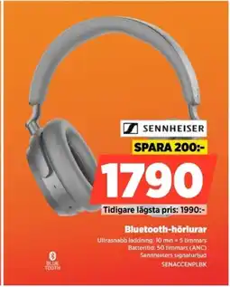 Power SENNHEISER Bluetooth-hörlurar SENACCENPLBK erbjuda