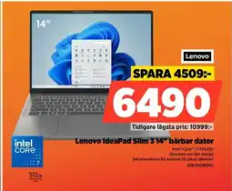 Power Lenovo IdeaPad Slim 3 14" bärbar dator 83K000BBMX erbjuda