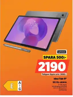 Power Lenovo Idea Tab 11" ZAFRO405SE erbjuda