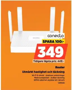 Power Conecto Router CR1500 erbjuda