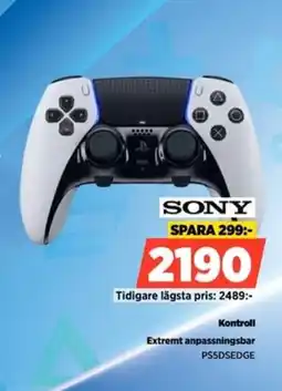 Power SONY Kontroll PS5DSEDGE erbjuda