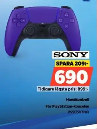 SONY Handkontroll PS5DSV3NPI