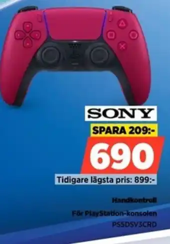 SONY Handkontroll PS5DSV3CRD