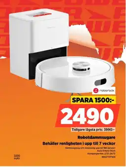 Power Roborock Robotdammsugare RRQ7TFPWH erbjuda