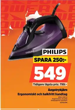 Power PHILIPS Ångstrykjärn DST503080 erbjuda