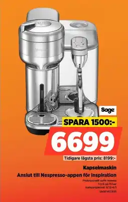 Power Kapselmaskin SAGEVECRSS erbjuda