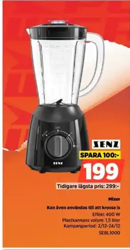 Power SENZ Mixer SEBL1000 erbjuda