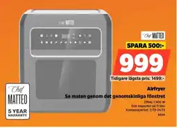 Power Chef MATTEO Airfryer ARIA erbjuda