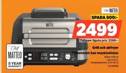 Power Chef MATTEO Grill och airfryer CULINARE erbjuda