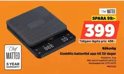 Power Chet MATTEO Köksvåg PRECISO erbjuda