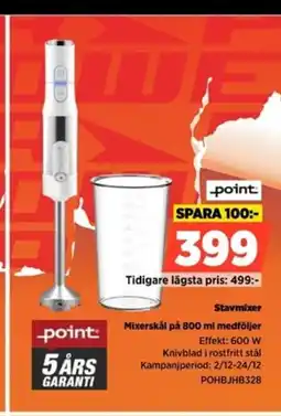 Power Point Stavmixer POHBJHB328 erbjuda