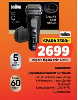 Power BRAUN Rakapparat BRAUN96005 erbjuda