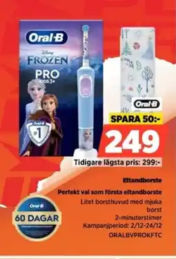 Power Oral-B Eltandborste ORALBVPROKFTC erbjuda