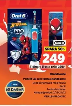 Power Oral-B Eltandborste ORALBVPROKSTC erbjuda