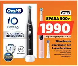 Power Oral-B Eltandborste ORALBIO6DUO erbjuda