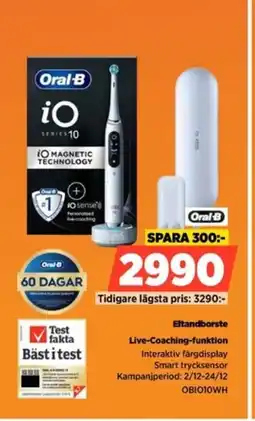 Power Oral-B Eltandborste OBIO10WH erbjuda