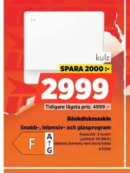 Power Kulz Bänkdiskmaskin KTD1W erbjuda