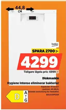 Power Beko Diskmaskin BDUS15PO4W erbjuda