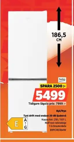 Power Beko Kyl/frys BIPCHE364W erbjuda
