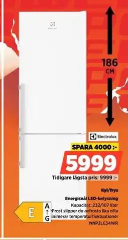 Power Electrolux Kyl/frys NNP2LE34WR erbjuda