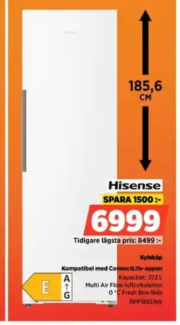 Power Hisense Kylskåp RPF185EWE erbjuda