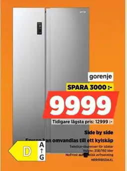 Power Gorenje Side by side NRR9185DAXL erbjuda