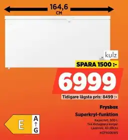 Power Kulz Frysbox KCF500EW5 erbjuda