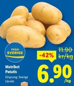 Lidl Matriket Potatis erbjuda