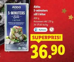 Lidl Abba 5-minuters sill i bitar erbjuda