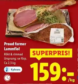 Lidl Proud farmer Lammfiol erbjuda